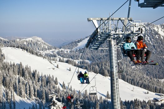 Skifahren in Bayern